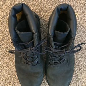 Boys Black Timberland Boots Size 6.5